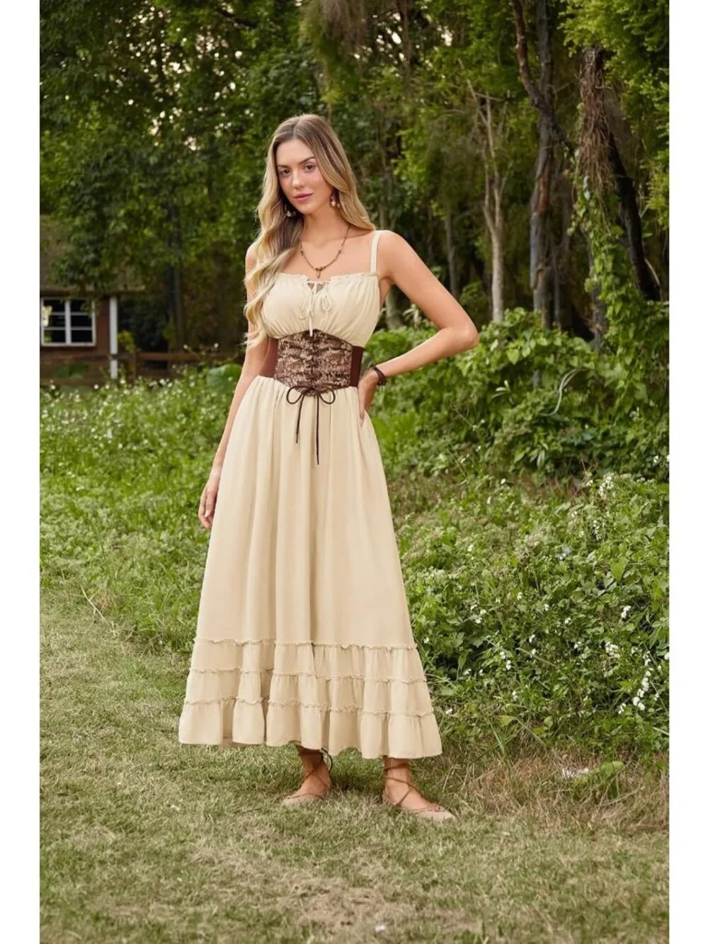 Renaissance Style Wide Elastic Corset Belt for Women - Fashionable Waist